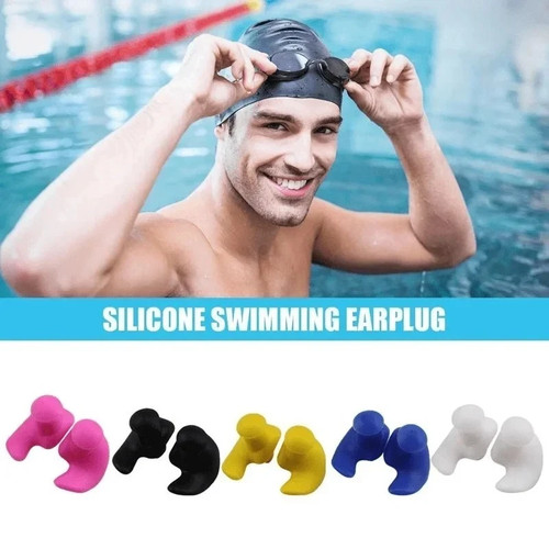Waterproof silicone swim ear - waterproof,