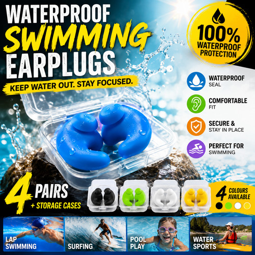 Pairs waterproof swimming - 4,