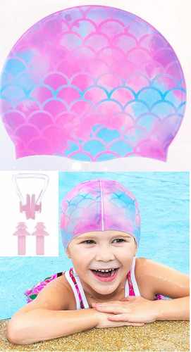 Girls mermaid swim cap - girls,